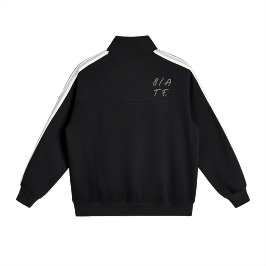 Contrast Side-Stripe Stand Collar  Jacket